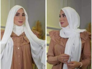 شال مع قمطة تغطي الرقبة ومريحة وباردة بلصيف
