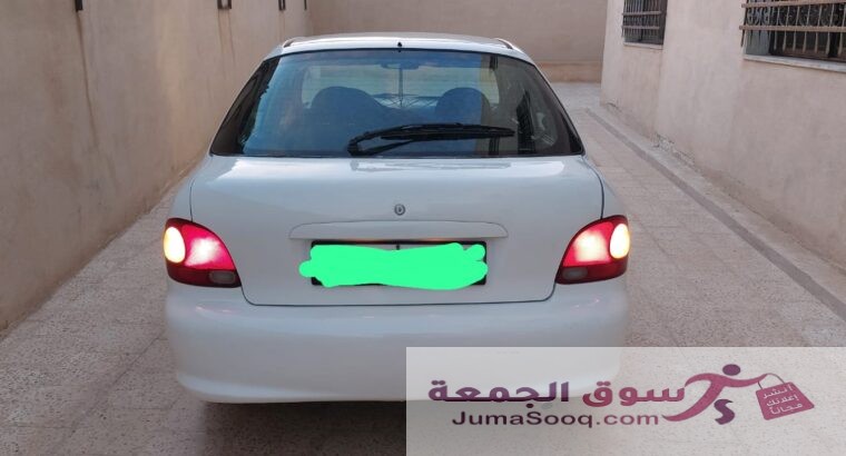 هونداي اكسنت ٩٦ لون ابيض جير عادي للبيع بشكل مستعجل